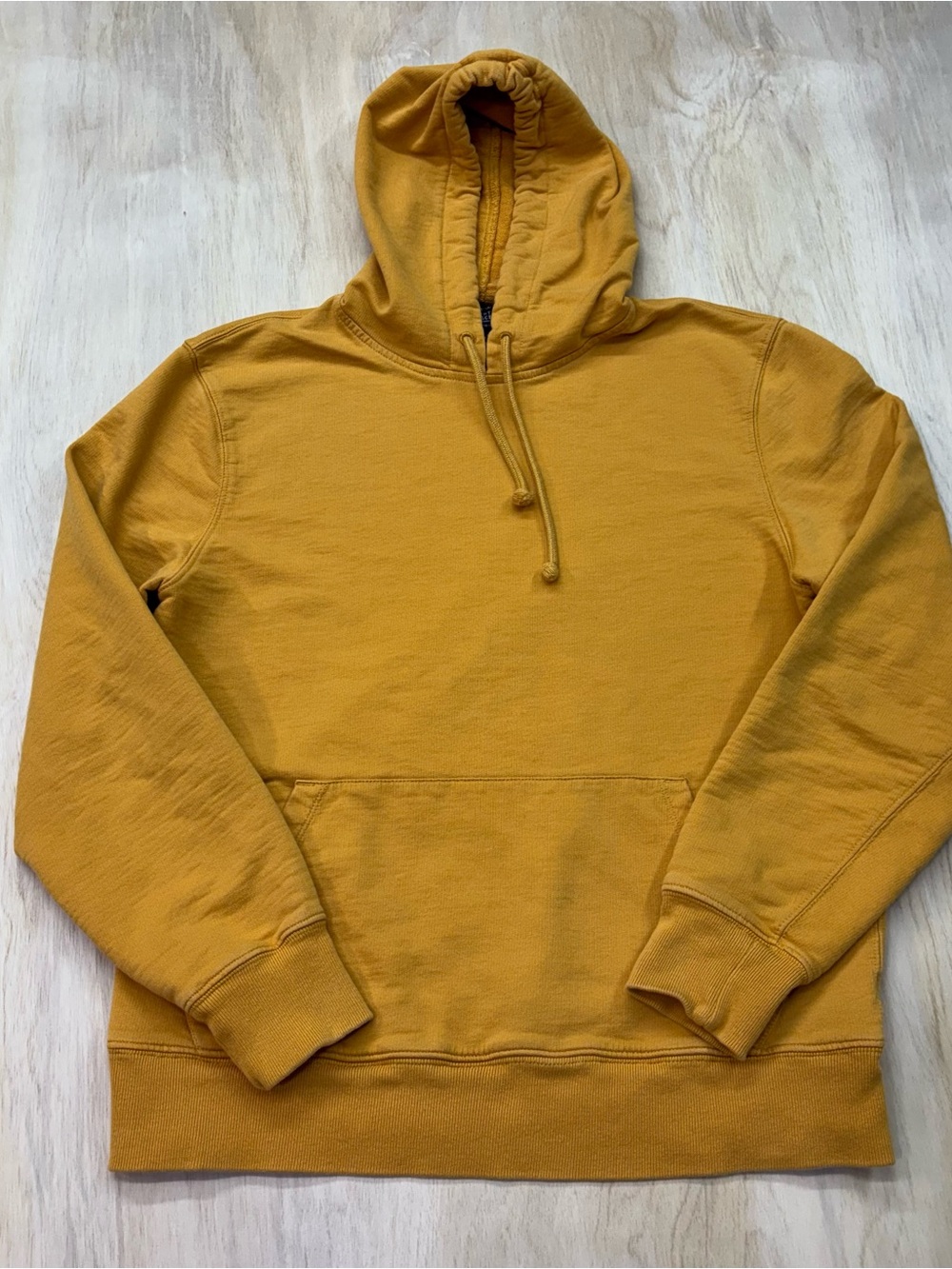 J Crew Heritage‎ Hoodie Pull Over Size L Mustard Color